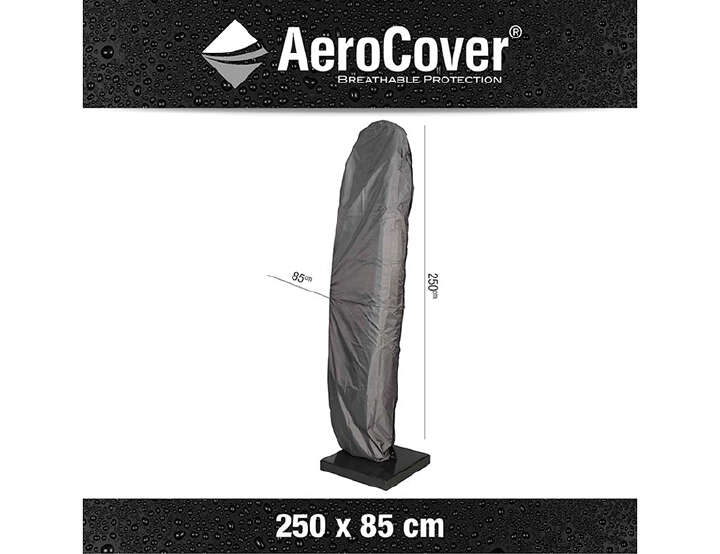 AeroCover Atmungsaktive Schutzhülle für Ampelschirme H250x85 cm Ø 3,5m